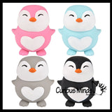 NEW - Marshmallow Penguin Animal Stress Balls - Ultra Soft Kneadable Fidget Squish Balls - Amazingly Soft Winter