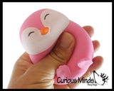 NEW - Marshmallow Penguin Animal Stress Balls - Ultra Soft Kneadable Fidget Squish Balls - Amazingly Soft Winter