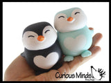 NEW - Marshmallow Penguin Animal Stress Balls - Ultra Soft Kneadable Fidget Squish Balls - Amazingly Soft Winter