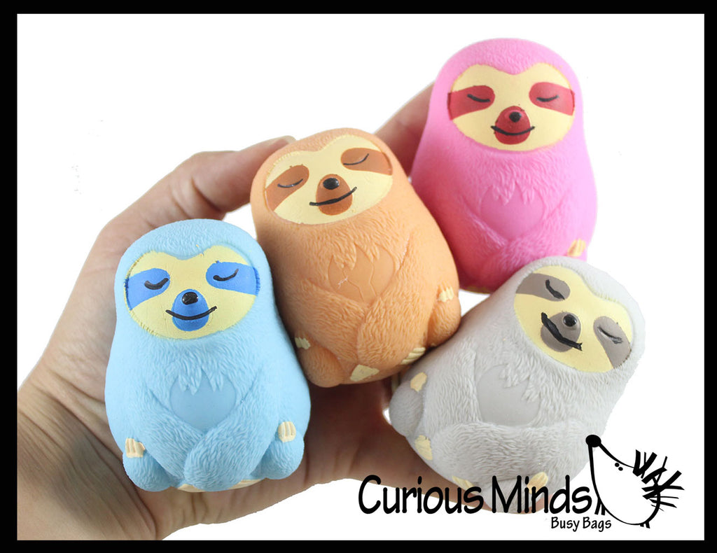 Marshmallow Sloth Animal Stress Balls - Ultra Soft Kneadable Fidget Squish Balls - Amazingly Soft