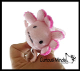 NEW - Tiny Axolotl Realistic Cute Plush Stuffed Animals - Adorable Soft and Cuddly Mini Animal Plushie Plushy