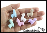 Cute Colorful Tiny Alpaca Figurines - Mini Toys - Small Novelty Prize Toy - Party Favors - Gift Llama