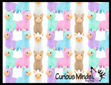 Cute Colorful Tiny Alpaca Figurines - Mini Toys - Small Novelty Prize Toy - Party Favors - Gift Llama