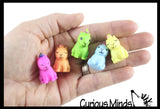 Colorful Tiny Capybara Figurines - Mini Toys - Small Novelty Prize Toy - Party Favors - Gift Rodent Collectible