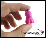 Colorful Tiny Capybara Figurines - Mini Toys - Small Novelty Prize Toy - Party Favors - Gift Rodent Collectible