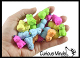 Colorful Tiny Capybara Figurines - Mini Toys - Small Novelty Prize Toy - Party Favors - Gift Rodent Collectible