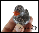 Small 1.5" Glitter Rubber Ducks - Rubber Duckies - Cute Novelty Prize Reward Giveaway