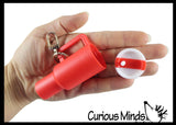 NEW - Small Mini Tumbler Cups Chapstick Holder- Plastic Container with Screw on Lid