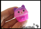 NEW - Cupcake Animal Food Mochi Squishy - Kawaii -  Cute Individually Wrapped Toys - Sensory, Stress, Fidget Party Favor Toy