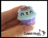 NEW - Cupcake Animal Food Mochi Squishy - Kawaii -  Cute Individually Wrapped Toys - Sensory, Stress, Fidget Party Favor Toy