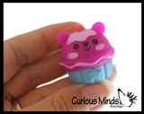 NEW - Cupcake Animal Food Mochi Squishy - Kawaii -  Cute Individually Wrapped Toys - Sensory, Stress, Fidget Party Favor Toy