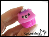 NEW - Cupcake Animal Food Mochi Squishy - Kawaii -  Cute Individually Wrapped Toys - Sensory, Stress, Fidget Party Favor Toy