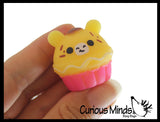 NEW - Cupcake Animal Food Mochi Squishy - Kawaii -  Cute Individually Wrapped Toys - Sensory, Stress, Fidget Party Favor Toy