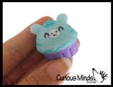 NEW - Cupcake Animal Food Mochi Squishy - Kawaii -  Cute Individually Wrapped Toys - Sensory, Stress, Fidget Party Favor Toy