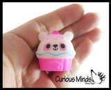 NEW - Cupcake Animal Food Mochi Squishy - Kawaii -  Cute Individually Wrapped Toys - Sensory, Stress, Fidget Party Favor Toy