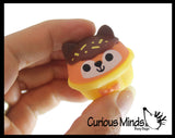 NEW - Cupcake Animal Food Mochi Squishy - Kawaii -  Cute Individually Wrapped Toys - Sensory, Stress, Fidget Party Favor Toy