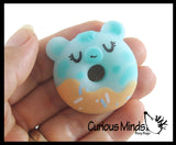 NEW - Donut Animal Food Mochi Squishy - Kawaii -  Cute Individually Wrapped Toys - Sensory, Stress, Fidget Party Favor Toy