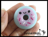 NEW - Donut Animal Food Mochi Squishy - Kawaii -  Cute Individually Wrapped Toys - Sensory, Stress, Fidget Party Favor Toy