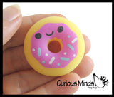 NEW - Donut Animal Food Mochi Squishy - Kawaii -  Cute Individually Wrapped Toys - Sensory, Stress, Fidget Party Favor Toy