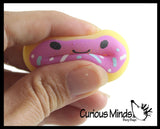 NEW - Donut Animal Food Mochi Squishy - Kawaii -  Cute Individually Wrapped Toys - Sensory, Stress, Fidget Party Favor Toy