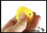 Duck Cute Animal Mochi Squishy Animals - Kawaii -  Cute Individually Wrapped Toys - Sensory, Stress, Fidget Party Favor Toy Gummy Duckies