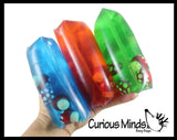 Jumbo Mushroom Water Filled Tube Snake Stress Toy - Squishy Slippery Wiggler Sensory Fidget Ball