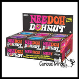 NeeDoh Donut Doughnut Soft Doh Filled Stretch Ball with Removable Frosting - Ultra Squishy and Moldable Relaxing Sensory Fidget Stress Toy Nee Doh