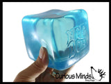 Nee Doh Nice Cube Ice Sugar Ball - Thick Glue/Gel Stretch Ball - Ultra Squishy and Moldable Slow Rise Relaxing Sensory Fidget Stress Toy