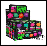 NeeDoh Teenie Dog Funky Pup Groovy Soft Doh Filled Stretch Ball - Ultra Squishy and Moldable Relaxing Sensory Fidget Stress Toy Nee Doh