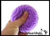 NEW - NeeDoh Fuzzball Waves Soft Doh Filled Stretch Ball - Ultra Squishy and Moldable Relaxing Sensory Fidget Stress Toy Nee Doh Fuzz