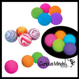 NeeDoh Assorted Teenie Tiny Nee-Doh Soft Doh Filled Stretch Ball - (Regular, Glow, Ripples, Swirl) Ultra Squishy and Moldable Relaxing Sensory Fidget Stress Toy