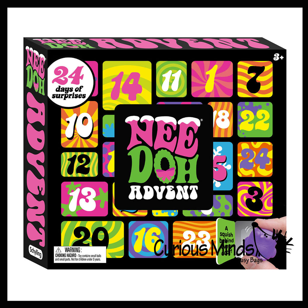 NEW - NeeDoh Advent Calendar - 24 days of Squish - Christmas Gift Toy