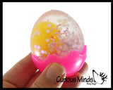 NEW - NeeDoh Egg Squeezter - Water Filled Ball with Bunny or Chick - Easter Toy Fidget Nee Doh