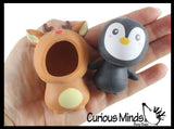 Cute Penguin in Christmas Themed Costume - Cute Removable Costume Doll Winter