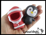 Cute Penguin in Christmas Themed Costume - Cute Removable Costume Doll Winter