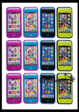 NEW - Cell Phone Theme Erasers - Novelty and Functional Adorable Eraser Novelty Treasure Prize, School Classroom Supply, - Party Favor