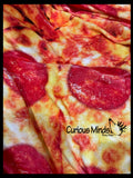 NEW - Fun Pizza Novelty Throw Blanket Wrap - Round 5 Foot Bedding