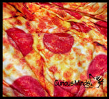 NEW - Fun Pizza Novelty Throw Blanket Wrap - Round 5 Foot Bedding