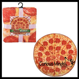 NEW - Fun Pizza Novelty Throw Blanket Wrap - Round 5 Foot Bedding