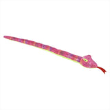 Plush Snake - 33" Metallic Bright Colorful Shimmer -  Stuffed Sensory Fidget Toy Stuffie