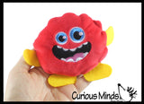 Plush Moving Sand Filled Fidget Toy - Sensory Stress Ball - Unique Feel - Ocean Animals and Monsters