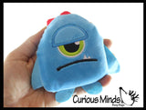 Plush Moving Sand Filled Fidget Toy - Sensory Stress Ball - Unique Feel - Ocean Animals and Monsters