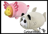 NEW - Plush Animals in Costumes -  Stuffed Animal Toy - Soft Plushie Stuffie - Cute Kawaii Dressed Up