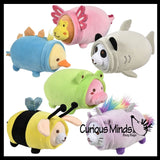 NEW - Plush Animals in Costumes -  Stuffed Animal Toy - Soft Plushie Stuffie - Cute Kawaii Dressed Up