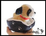 NEW - Cute Cat and Dog Pet in Bed Stuffed Animal Plush Toy - Adorable Stuffie with Pet Bed