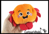 Plush Moving Sand Filled Fidget Toy - Sensory Stress Ball - Unique Feel - Ocean Animals and Monsters