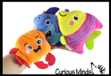 Plush Moving Sand Filled Fidget Toy - Sensory Stress Ball - Unique Feel - Ocean Animals and Monsters