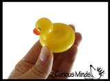 Small 1.5" Pool Float Theme Rubber Ducks - Rubber Duckies - Cute Novelty Prize Reward Giveaway Summer Duck Flamingo Unicorn