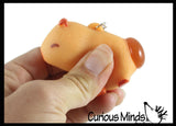 Pooping Capybara Novelty Keychain - Squeeze to Make it Poop - Funny Gag Gift Clip On Rodent Toy Prize Favor