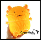 Jumbo 8" Axolotl Puffer Air- Filled Squeeze Stress Balls - Walking Fish  -  Sensory, Stress, Fidget Toy